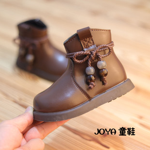 宝宝短靴女童2-3-4-6-9岁秋冬季韩版小女孩公主靴马丁靴女宝靴子