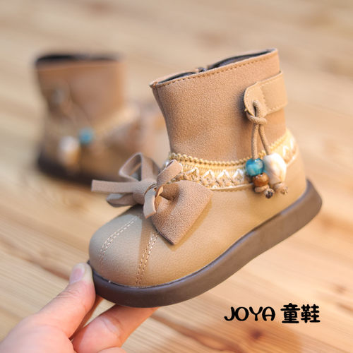 女童复古马丁靴23-35码皮靴短靴