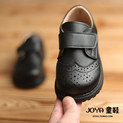 男童豆豆鞋2025春新款潮韩版中小童英伦风复古儿童皮鞋女宝宝单鞋