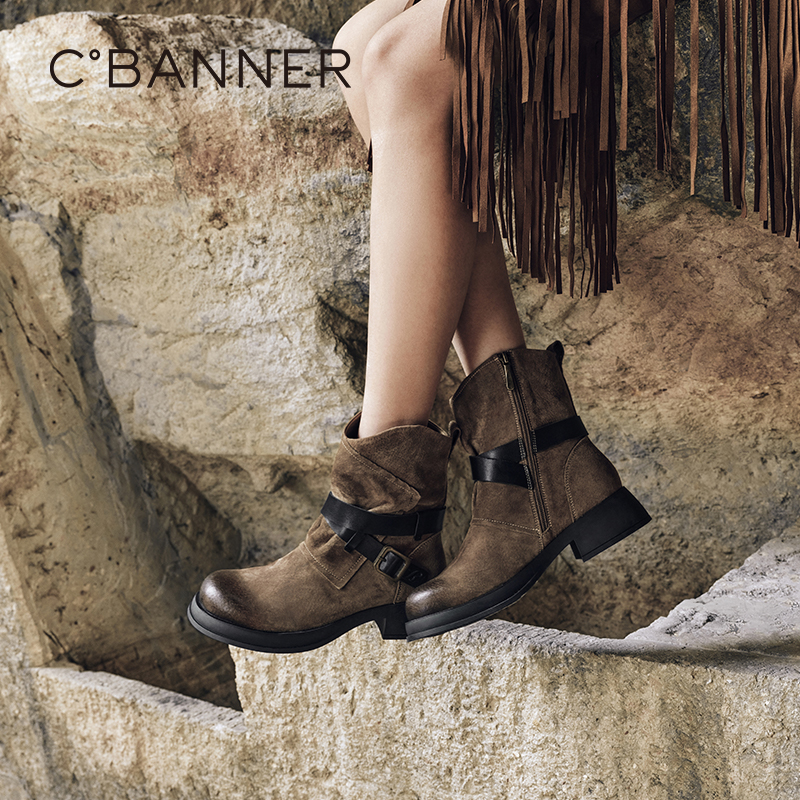 叛逆随性西部靴 配色复古又时髦