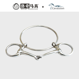 速度赛马衔铁马嚼子口衔大环马交口嚼勒马鞍配件洛奇马具8209074
