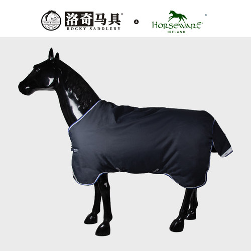 horseware夹棉黑色马衣