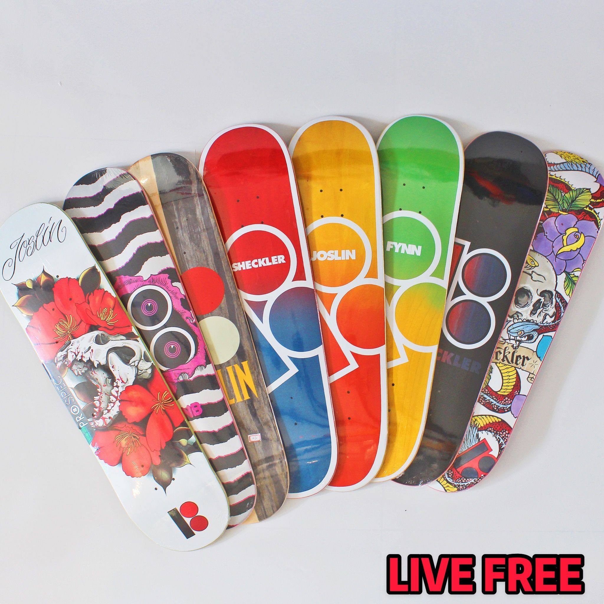 livefree店 美国进口plan b滑板板面职业滑手签名款包邮