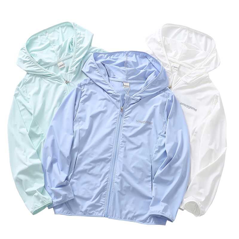 儿童凉感防晒衣连帽皮肤衣夏天