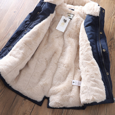 中长款儿童棉服冲锋衣