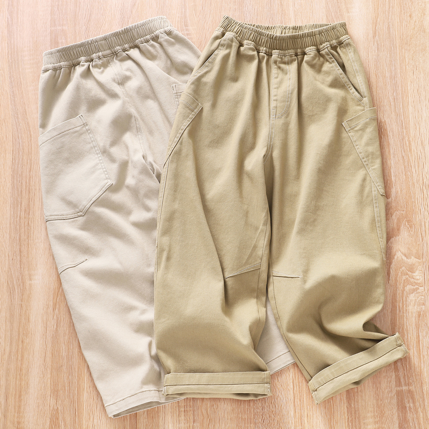 高品质男童春秋弯刀裤子休闲裤