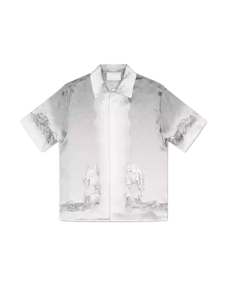 Casabulca Casablanca Vacation Guardian Plaster Statue Versatile Hawaiian Vacation Short-Sleeve Shirt