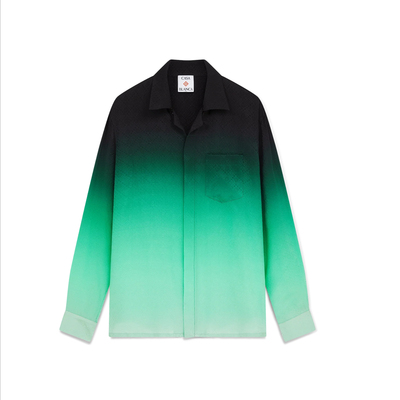 casablanca 25 极光渐变 度假风丝休闲 夏威夷度假百搭长袖衬衣