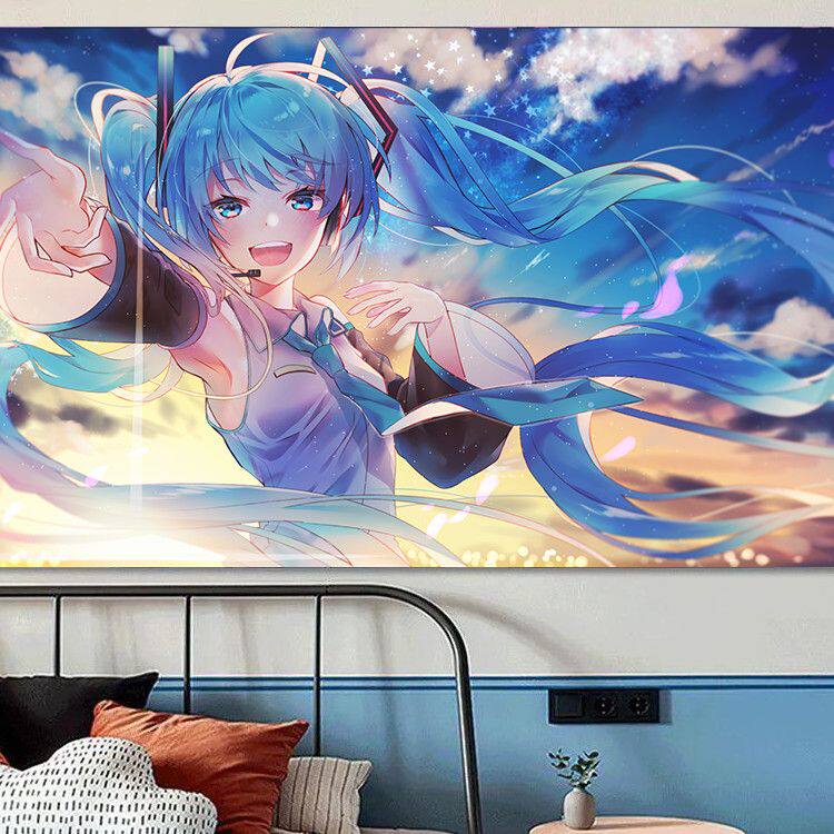 初音未来动漫少女卡通墙