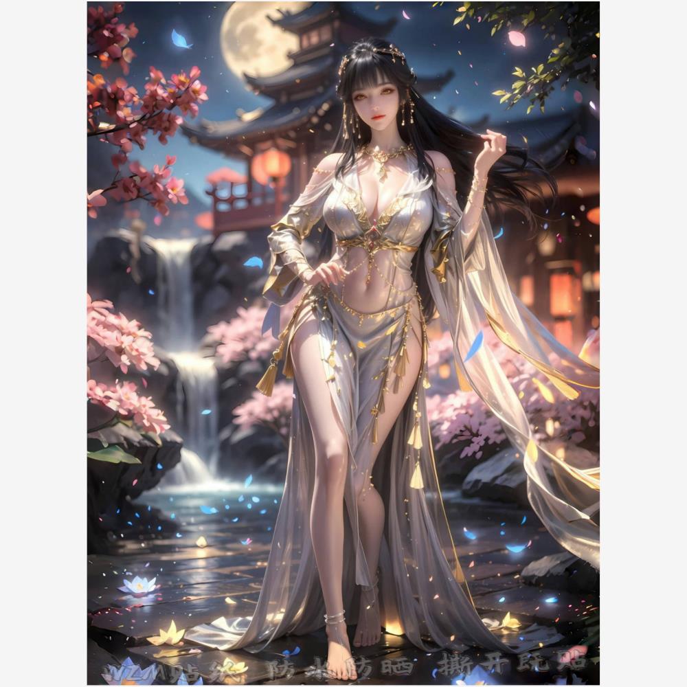 神国圣女白月蓉海报墙贴百炼成神国漫周边宿舍房间墙面自粘贴纸