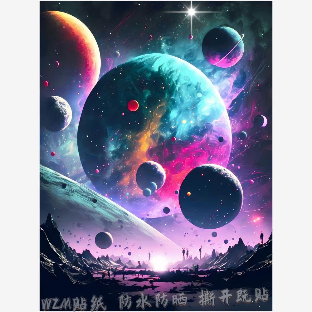 宇宙星球璀璨星空银河系