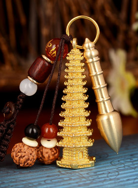 速发铜文昌饰挂件文昌笔扣随身挂塔礼物