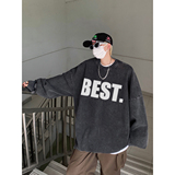 直播品质!秋冬重磅水洗做旧圆领卫衣XZ203-W604-P58，男装卫衣，星座203