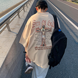 XZ203-T518-P2823夏季新款印花圆领宽松T恤短袖，男装T恤，星座203
