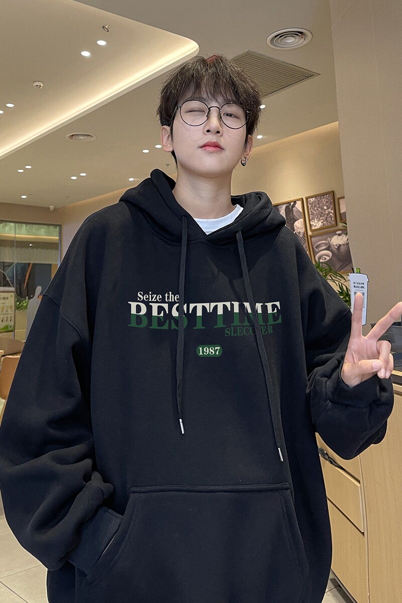 直播品质！重磅新品连帽宽松卫衣.XZ203-W635-P55加绒P65..,男装卫衣,星座203