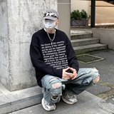 XZ203-MY681-P68秋冬新品印花圆领宽松毛衣针织衫，男装针织衫/毛衣，星座203