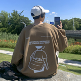 XZ203-W66加绒-P48冬装新品印花宽松圆领加厚长袖卫衣控价68，男装卫衣，星座203