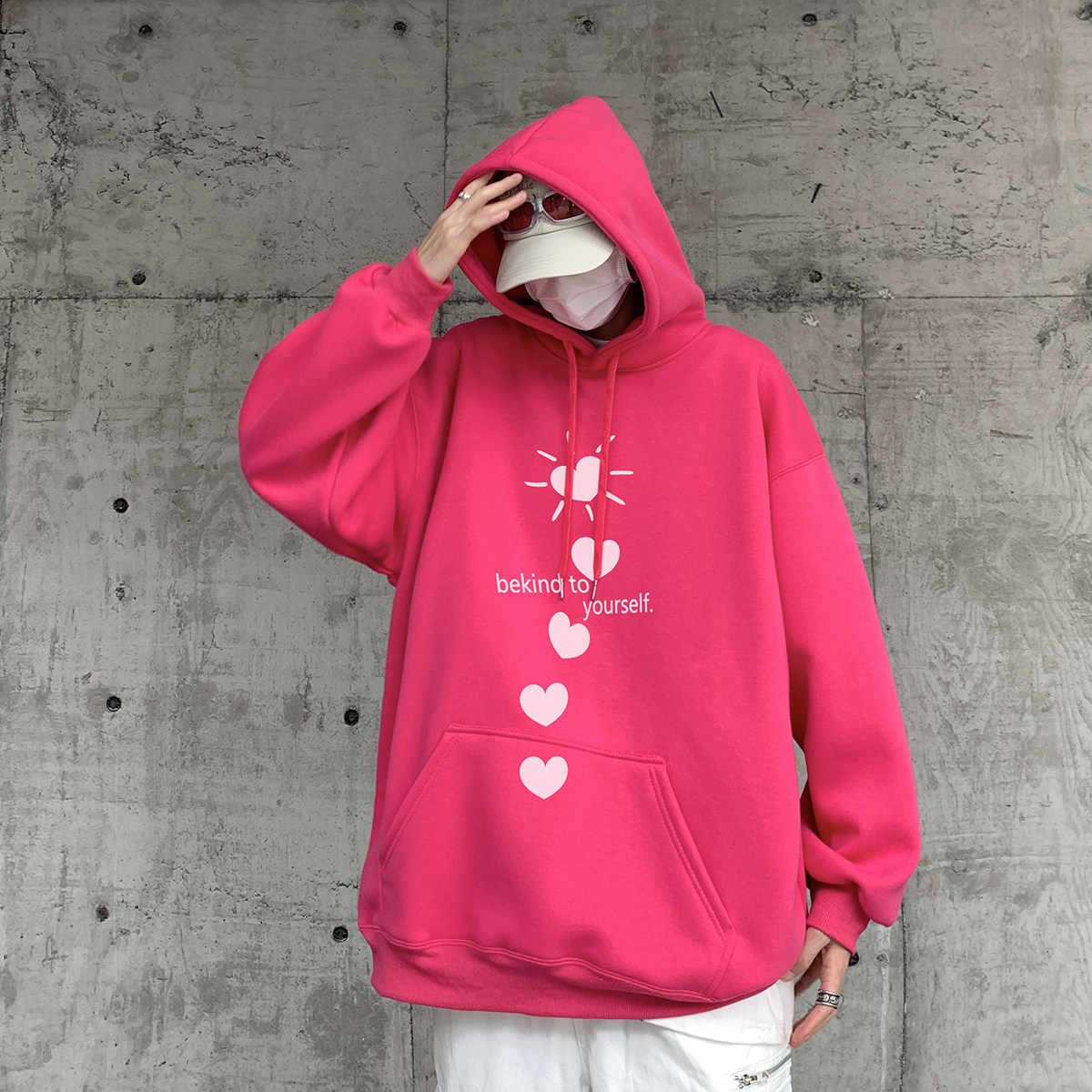 直播品质！重磅加绒新品连帽宽松套头卫衣XZ203-W655加绒-P58,男装卫衣,星座203