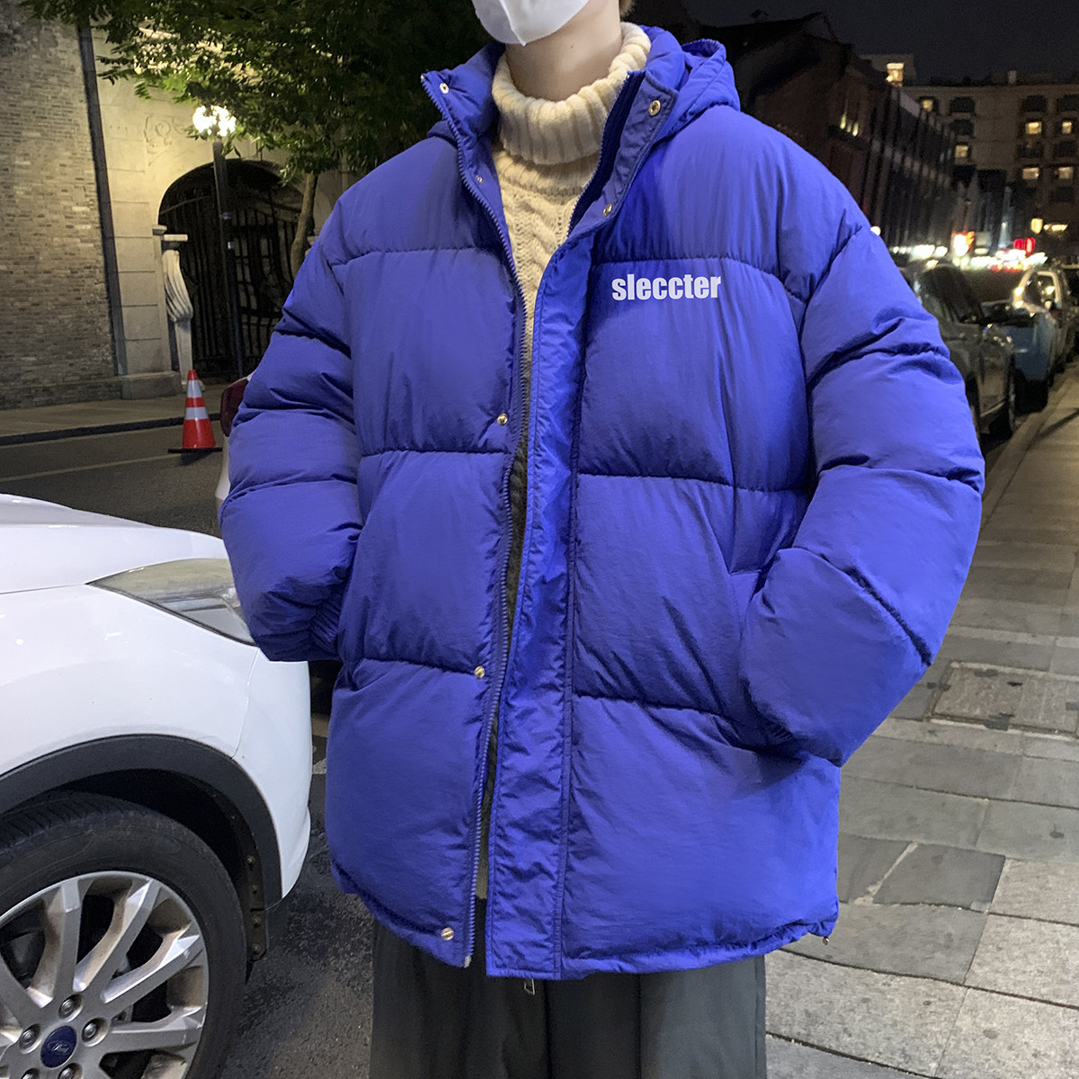 冬季男士宽松连帽加厚棉服面包服XZ203-MY691-P108.，男装棉衣，星座203