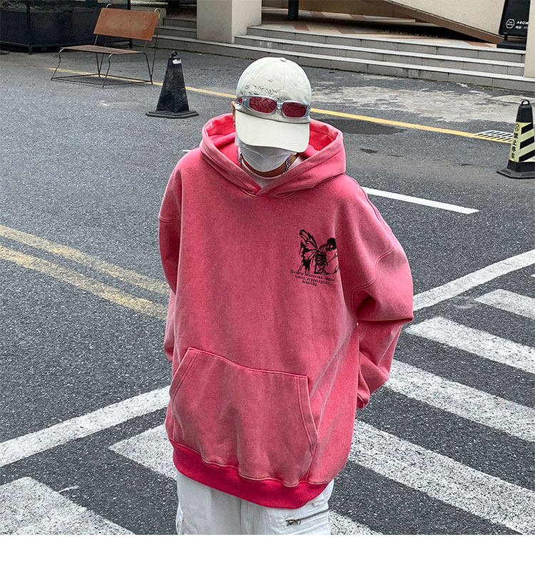 直播品质!秋冬重磅水洗做旧连帽卫衣XZ203-SW632-P68..,男装卫衣,星座203