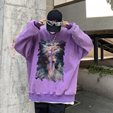 直播品质!秋冬重磅水洗做旧圆领卫衣XZ203-SW637-P58...，男装卫衣，星座203