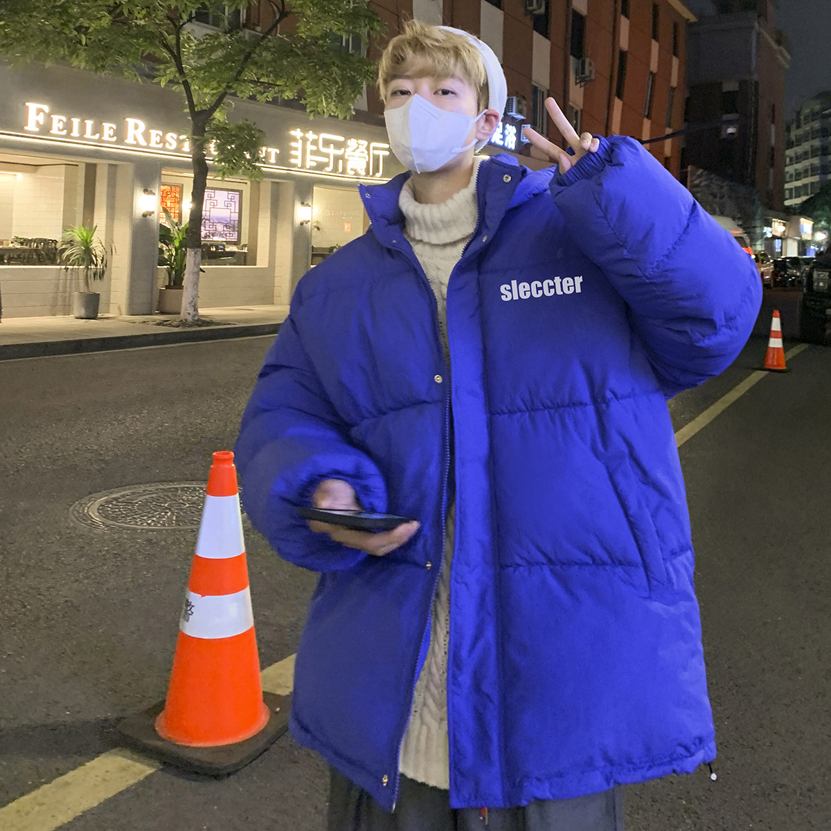 冬季男士宽松连帽加厚棉服面包服   XZ203-MY691-P108.图片