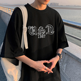 XZ203-T507-P2823夏季新款印花圆领宽松T恤短袖，男装T恤，星座203