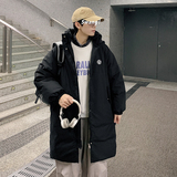 现货长款棉衣宽松架构韩版连帽BF学生外套潮Y09-P95，男装棉衣，星座203