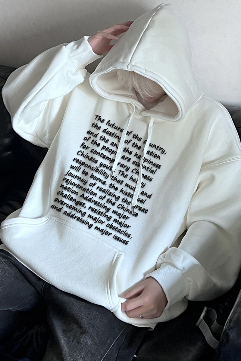 直播品质！重磅新品连帽宽松套头卫衣.XZ203-W648-P55..,男装卫衣,星座203