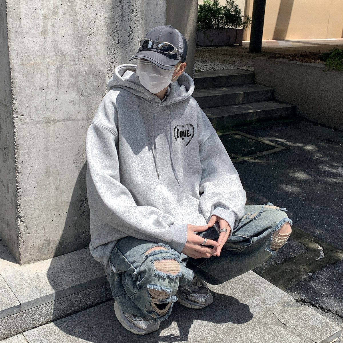 直播品质！重磅加绒新品连帽宽松套头卫衣XZ203-W651加绒-P58,男装卫衣,星座203
