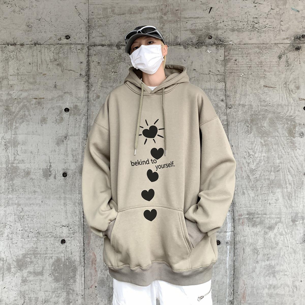 直播品质！重磅加绒新品连帽宽松套头卫衣XZ203-W655加绒-P58.,男装卫衣,星座203