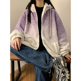XZ203-YG01-P138冬装新品保暖渐变羊羔毛棉衣外套.，女装棉衣/棉服，星座203