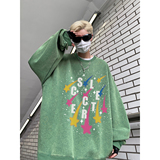 直播品质!冬重磅水洗做旧加绒圆领卫衣XZ203-W606加绒-P65.，男装卫衣，星座203