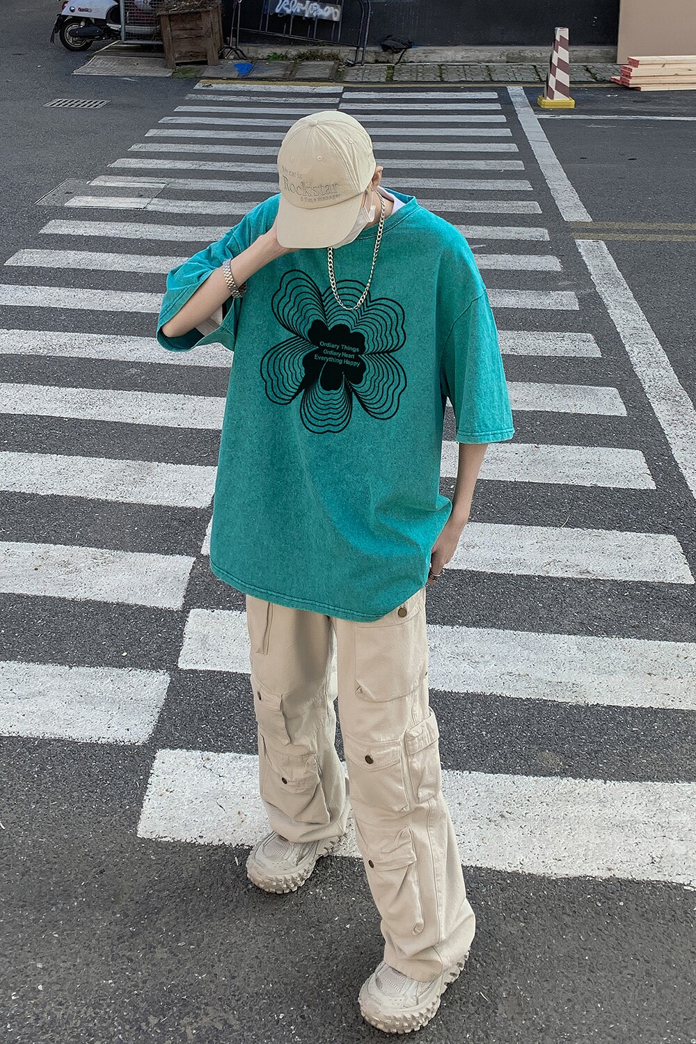 XZ203-SX223-P3823夏季新品水洗做旧卡通短袖T恤,男装T恤,星座203