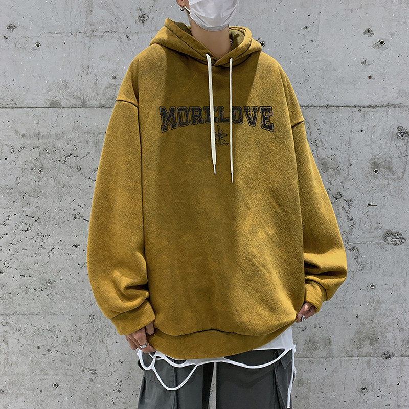 水洗做旧加绒加厚连帽卫衣XZ203-W94加绒-P78.,男装卫衣,星座203