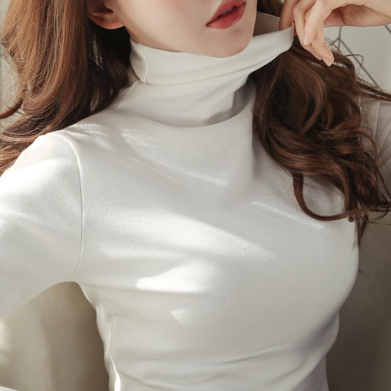 shirts bottoming velvet thickened high-collared T-shirts