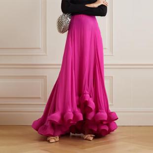 for fashionable long fishtail skirt waist women high suit