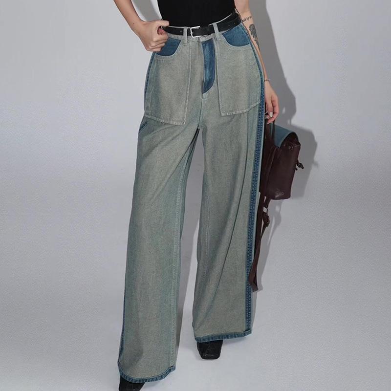 Fashionable and elegant jeans trousers for women spring