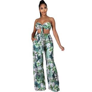 chest splicing Wear wrap digital two fashionable piece