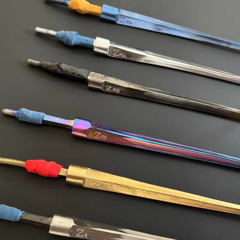 章牌正品彩色黑珍珠银色防锈电重剑条成人儿童全国比赛重剑剑条