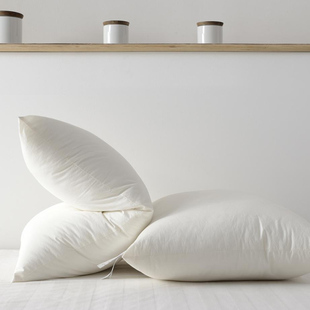 明治西川A类纯棉柔软素棉原生态棉枕头枕芯单人酒店学生枕