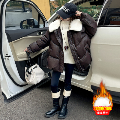 女童棉服2025年新款秋冬装洋气时髦中大童韩版保暖面包服棉袄外套