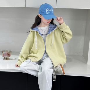 女童超好看韩系外套春秋款2026新款女大童韩版休闲儿童春装棒球服