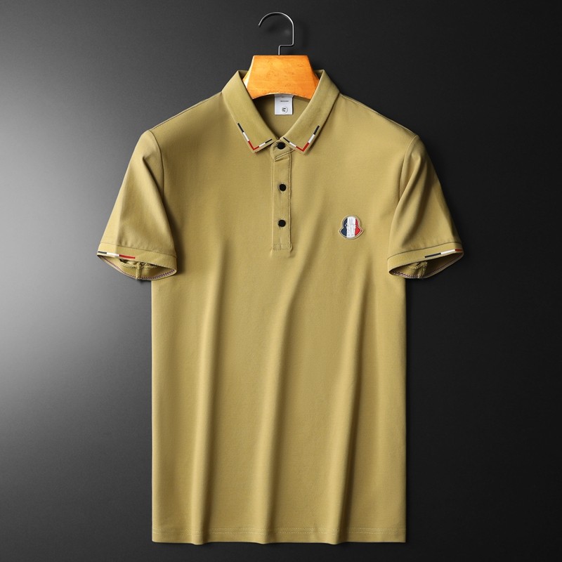 欧货高品质珠地棉2023夏季新款男士短袖POLO衫23825-P70黑平铺,男装Polo衫,钱塘6009(原3017)