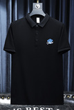 欧货高品质珠地棉2023夏季新款男士短袖POLO衫828-P75白沙发，男装Polo衫，钱塘6009(原3017)