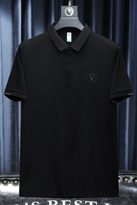 欧货高品质丝光棉2023夏季新款男士短袖POLO衫 7610-P75 白 沙发图片