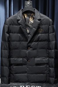 23年冬季新款高端90%白鸭绒西服羽绒服男 QT3017-9932 P290沙发图片