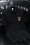 欧货高品质珠地棉2023夏季新款男士短袖POLO衫23808-P70黑沙发，男装Polo衫，钱塘6009(原3017)