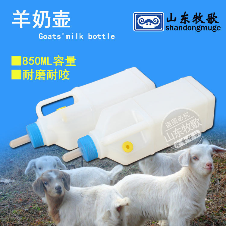 牧歌小羊羔奶壶 喂羊加厚喂羊奶瓶 羊用奶壶奶嘴小动物喂奶器包邮