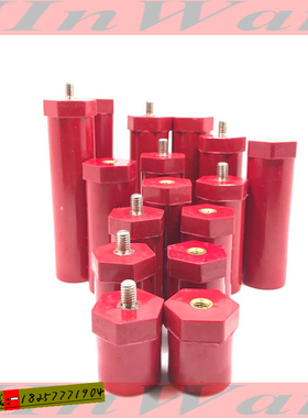 六边形绝缘子低压jyz-d25直径*25-100mm充电桩绝缘柱m8支撑柱固定